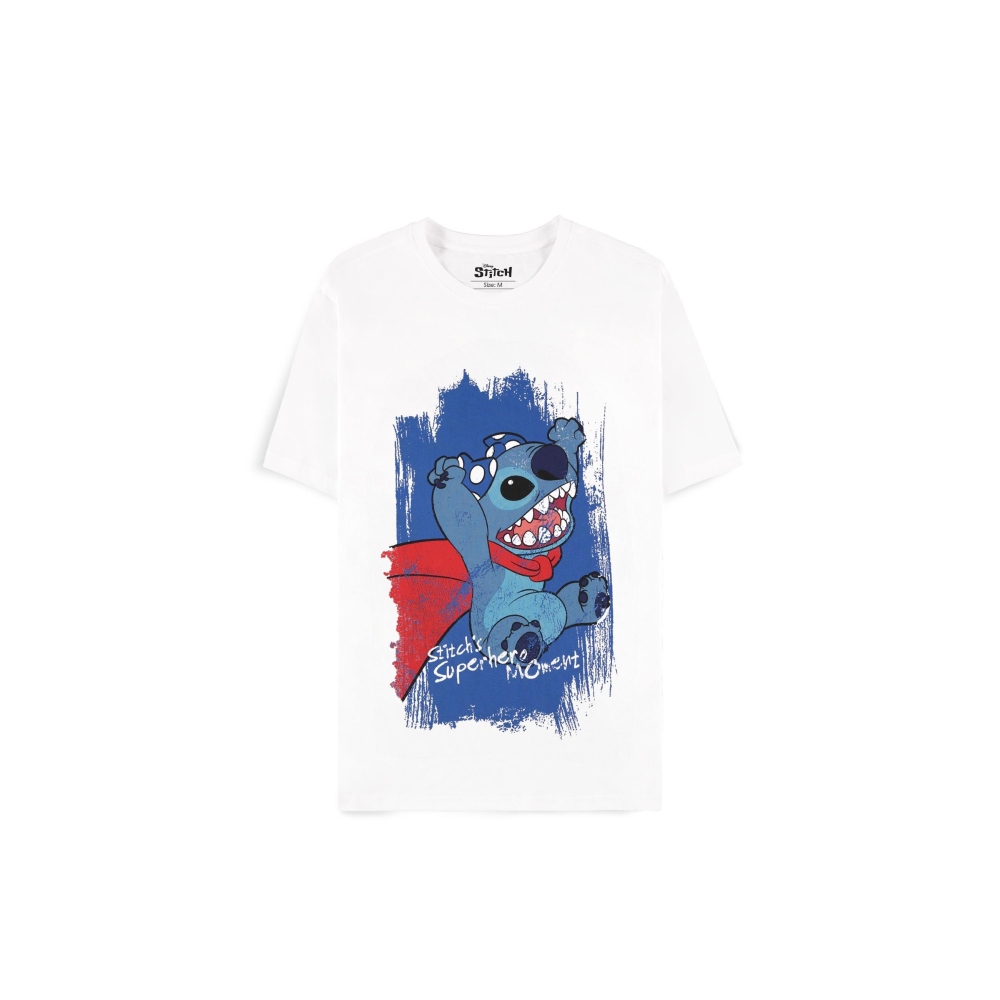 Disney Lilo & Stitch - Superhero Unisex T-Shirt - WeiÃŸ